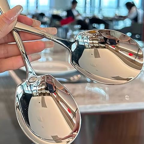 Kitchen Gadgets Popular - Goldener runder Löffel mit großem Kopf