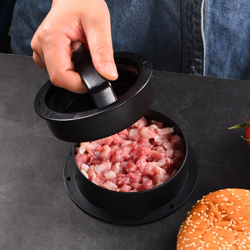 Kitchen Helper Gadgets - Runde Hamburger-Presse, Burger-Presse, Rindfleisch-Grill, lebensmittelechter Hamburger-Helfer,