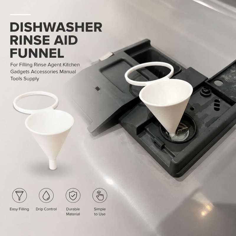 Kitchenaid Kitchen Gadgets - Mini-Trichter zum Befüllen von Spülmaschinen-Reinigungsmittel, Küchenzubehör,