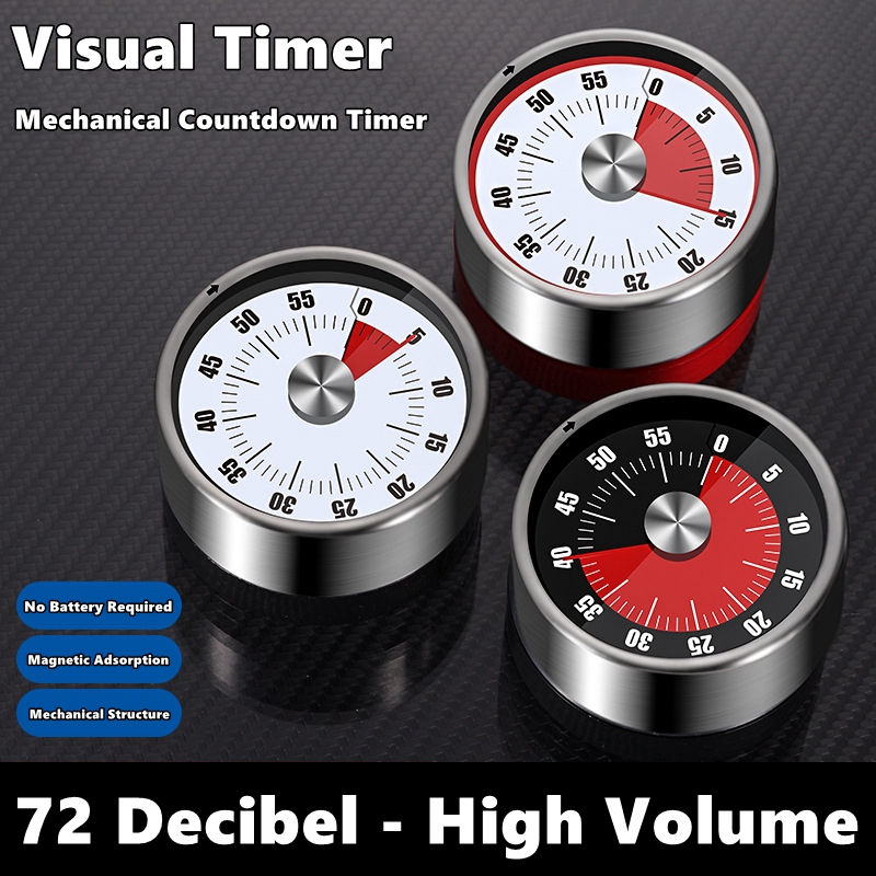 Kitchen Helper Gadgets - Countdown-Erinnerung, magnetisch, mechanisch, visuelle Timer, Klassenzimmer-Backuhr