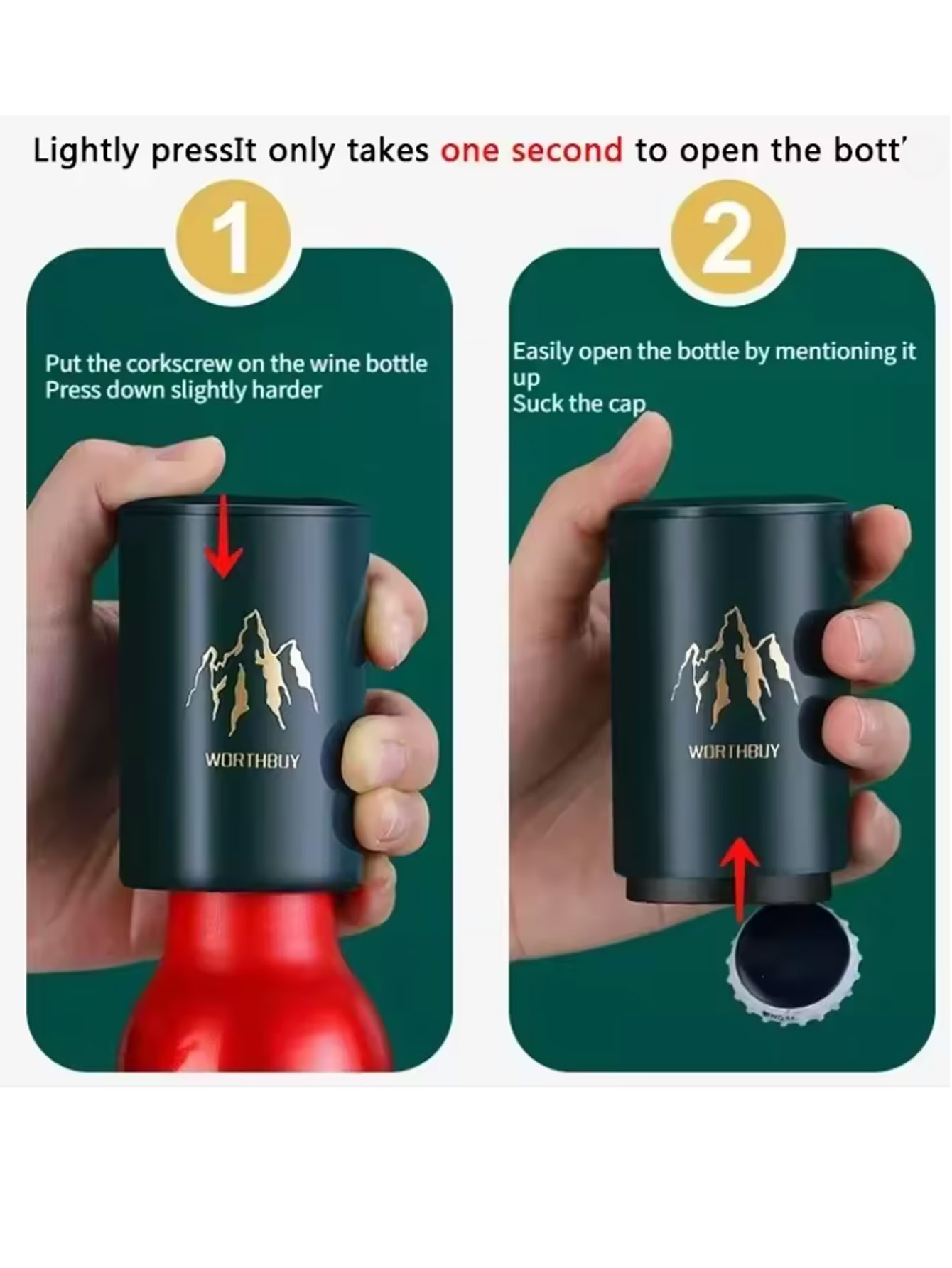 Kitchen Gadgets Design - 1Pcs Automatische Bier Flasche Opener Edelstahl