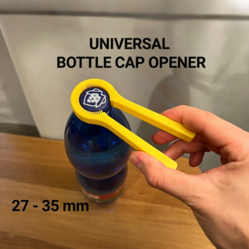 Kitchen Helper Gadgets - Flaschenöffner mit Gezahntem Deckelgreifer, Kraftsparendes Plastik-Drehverschlusswerkzeug