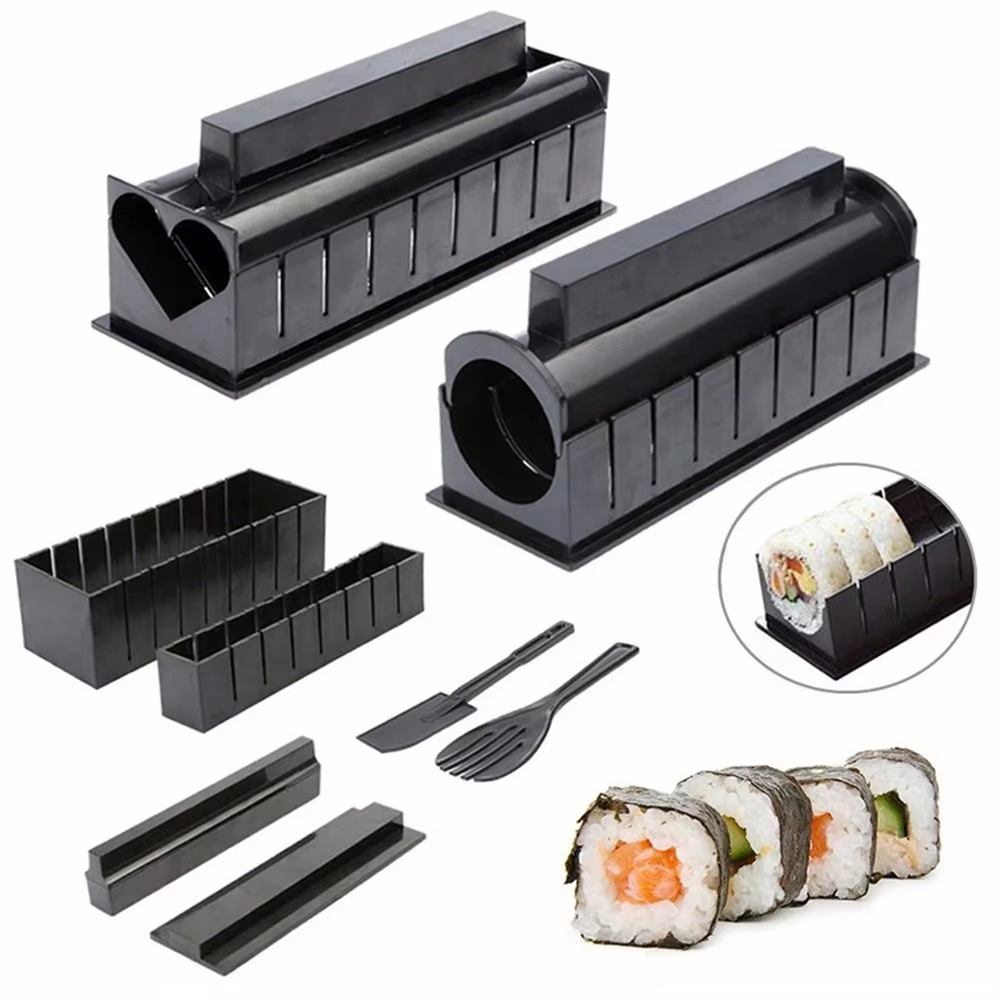 Kitchen Gadget Amazon - 3/10-teiliges Set Japanischer Sushi-Maker 3 Formen