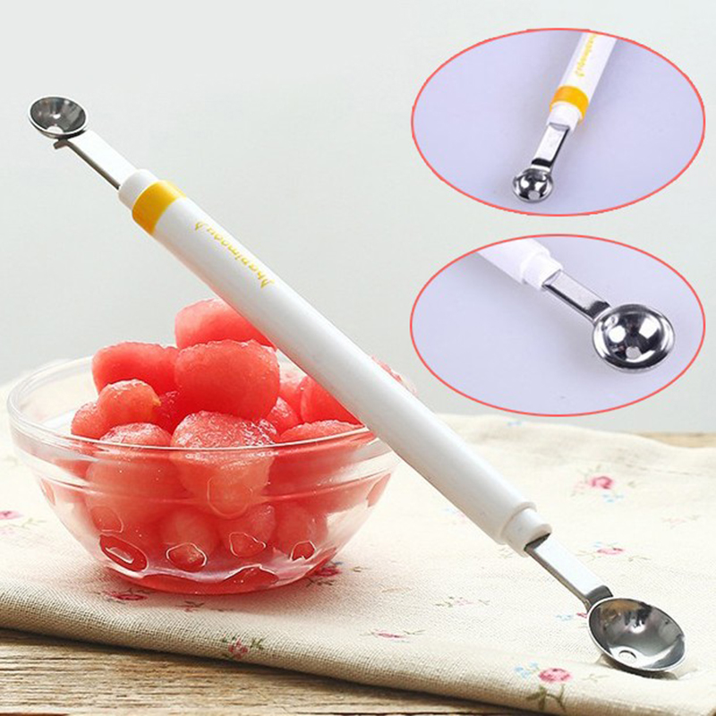 Kitchen Gadget Amazon - 1 Stück Edelstahl Doppelendiger Melonenlöffel Mini