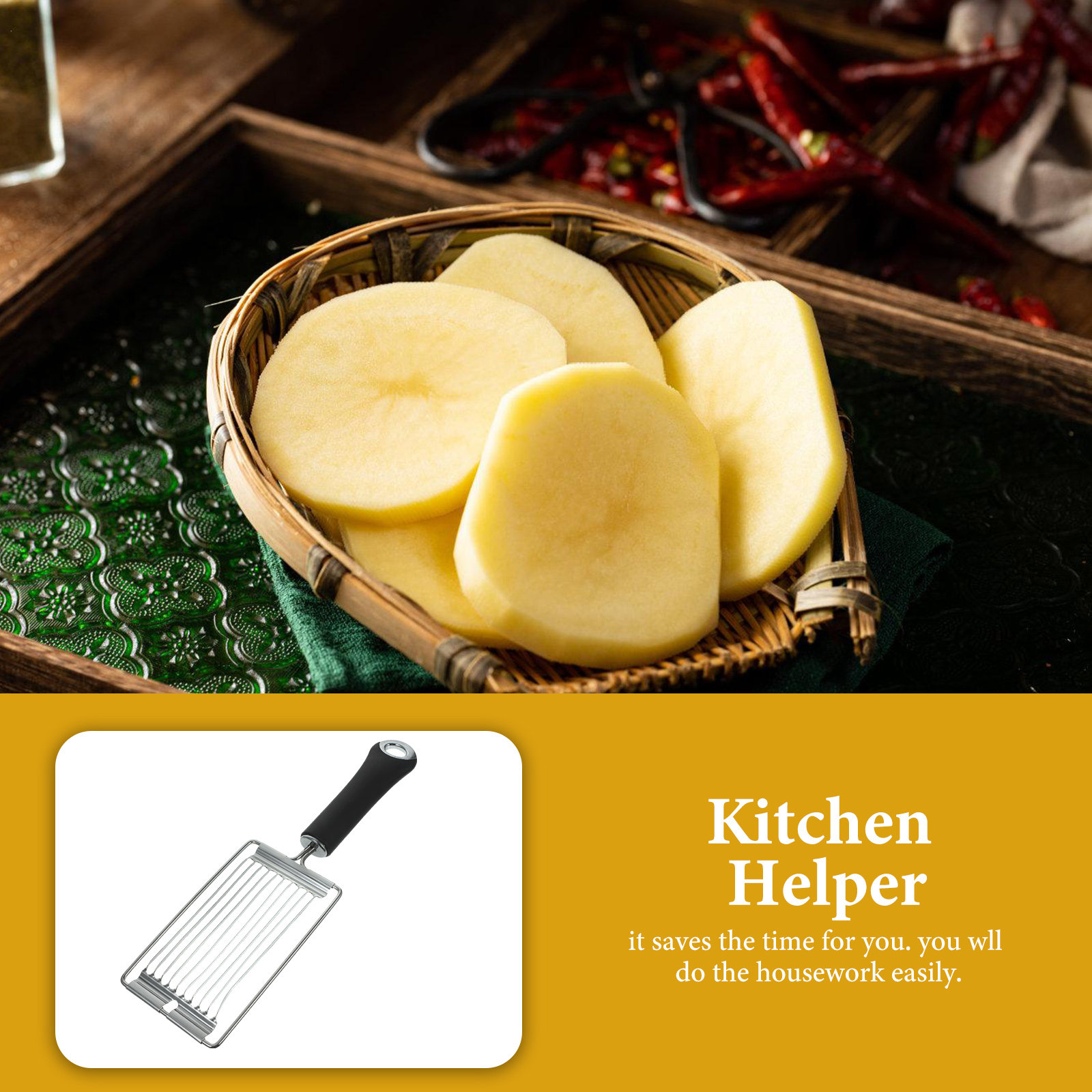 Gemüseschneider aus Edelstahl, – Kitchen Helper Gadgets Bewertung und Preis